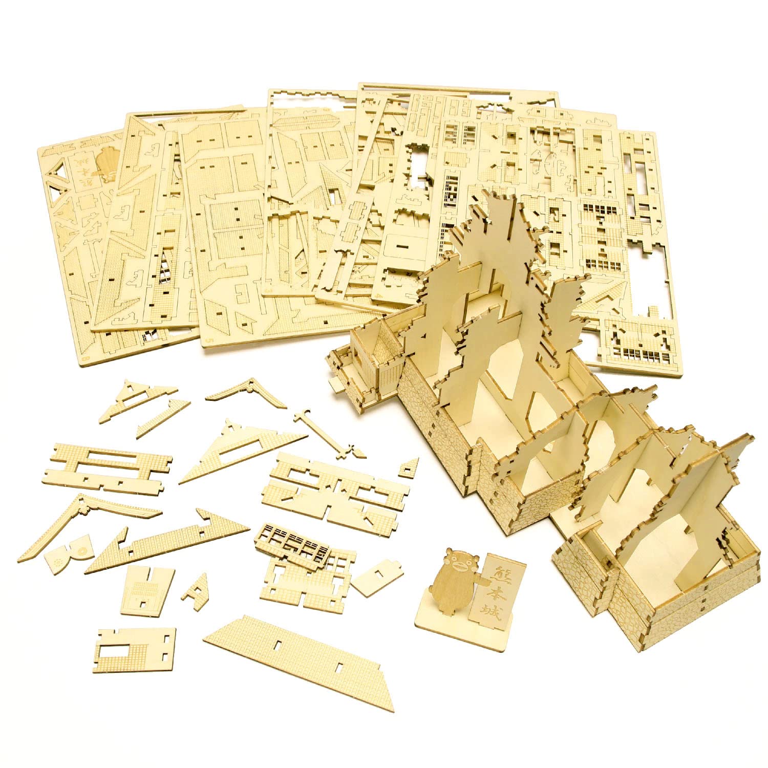 【新品未開封】ki-gu-mi 江戸城 熊本城(くまモンプレート付) セット品 新品未開封】ki-gu-mi 江戸城 熊本城(くまモンプレート付) セット品