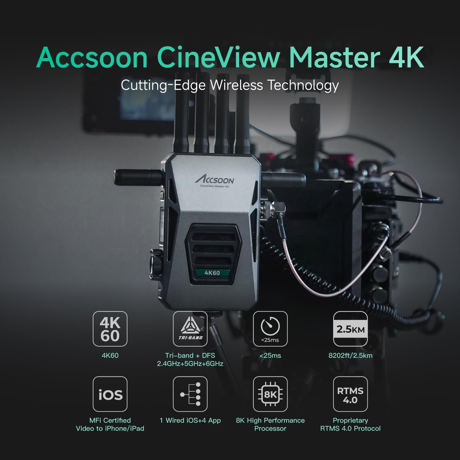 Amazon.com: Accsoon CineView Master 4K Wireless Video Transmission