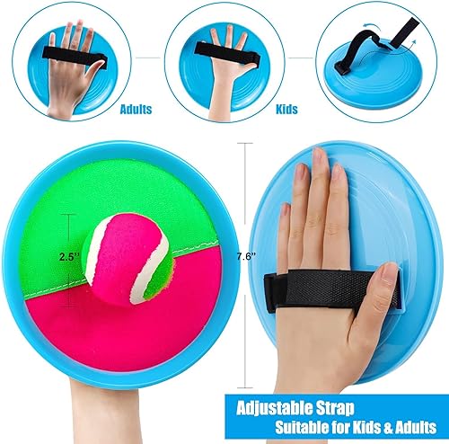 Miniatura 4 de Ayeboovi Juego de pelotas para lanzar y atrapar, juguetes de playa, juguetes de piscina, juegos al aire libre, juegos de patio, juguetes de Pascua,