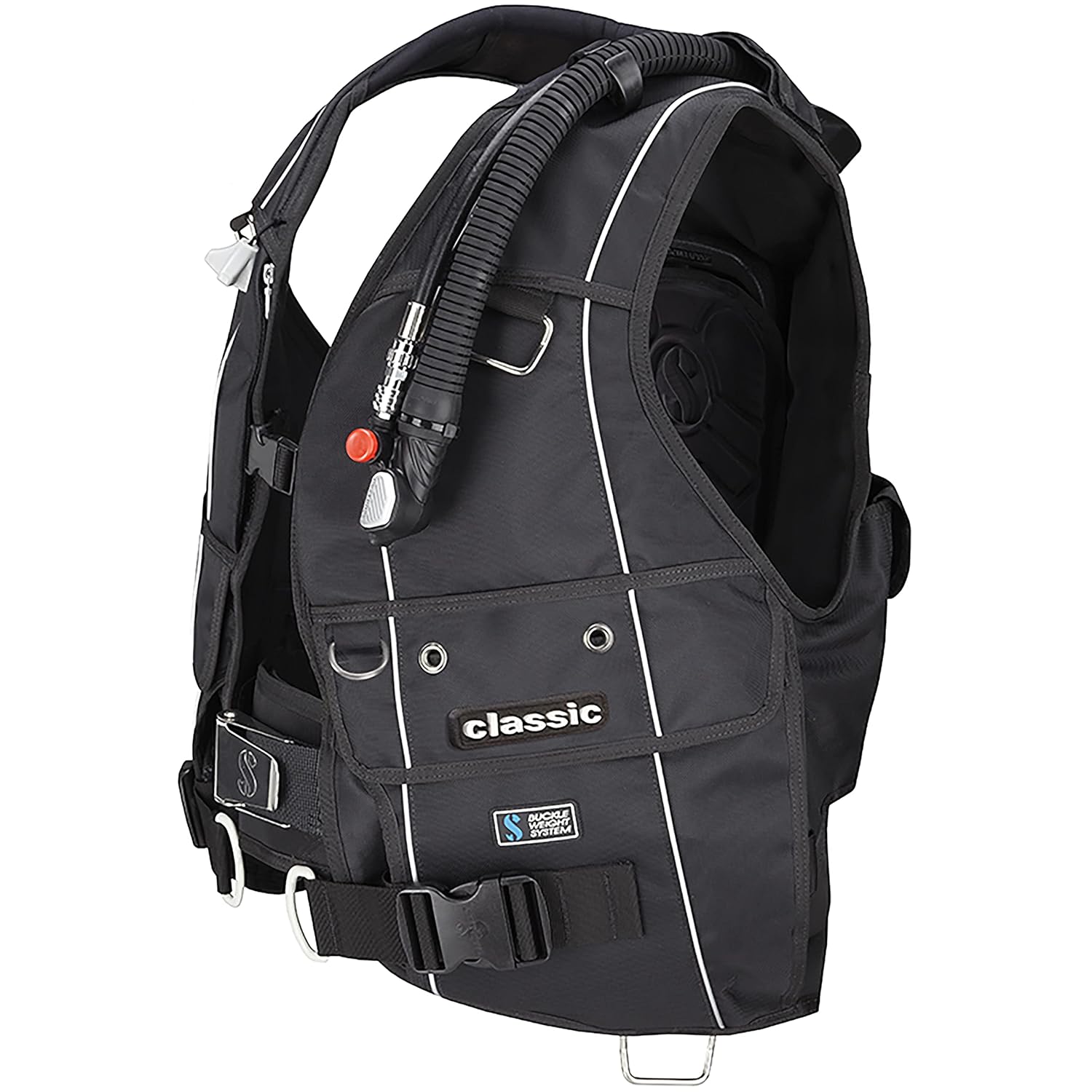 Scubapro Classic Diving BCD with Balanced Power Inflator (Medium, Black