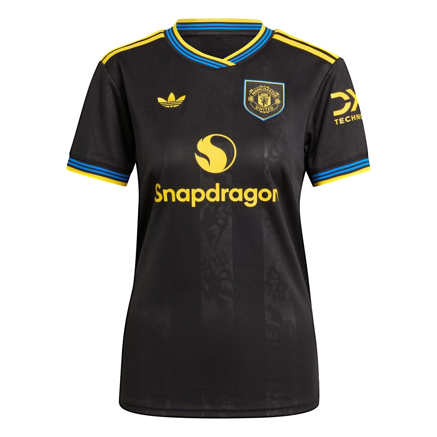 adidas Womens Manchester United 25/26 Third Football Shirt, Black, Size M, Women