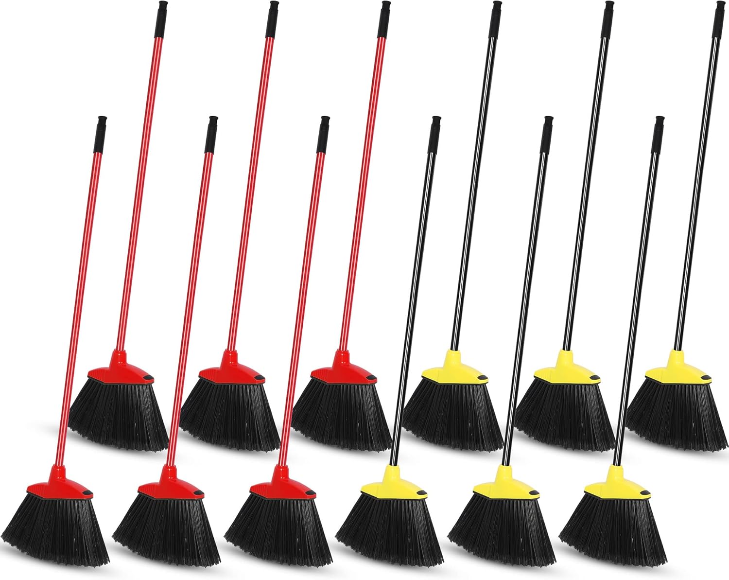 12 Pack Angle Broom Bulk Commercial Broom Household Heavy