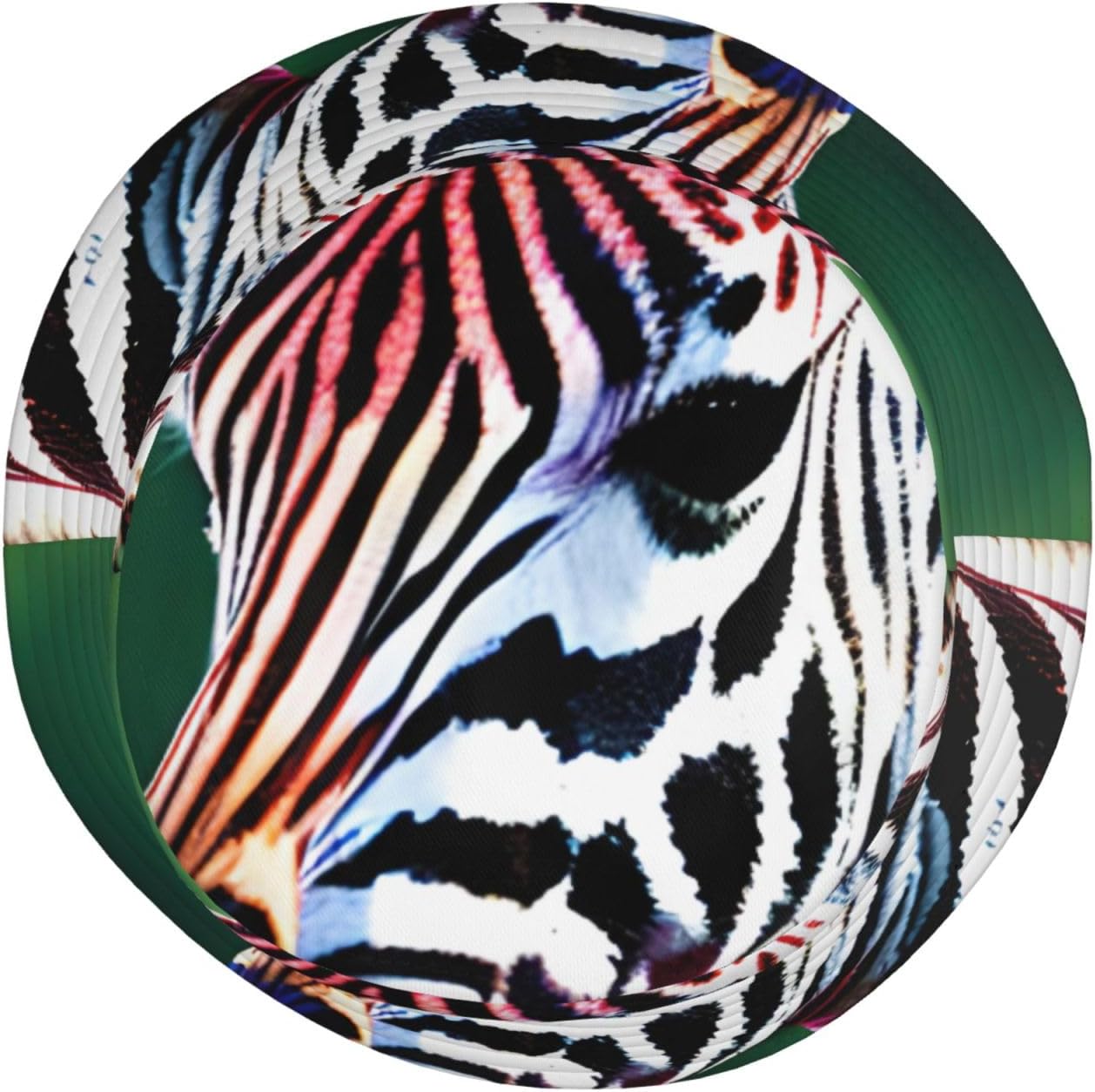 Zebra and Giraffe Print Sun Hat Outdoor Fisherman Cap Summer Bucket Hat Beach for Men Women Black