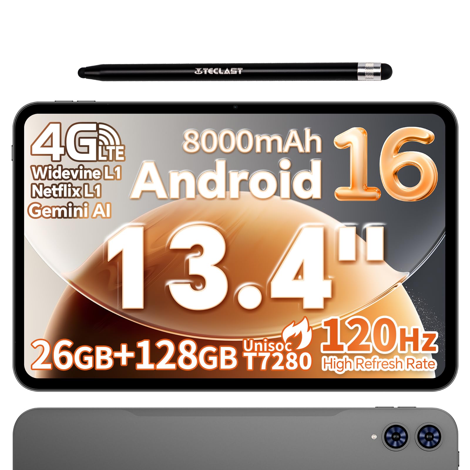 Amazon.co.jp: タブレット Android 16 搭載 TECLAST T65 大型
