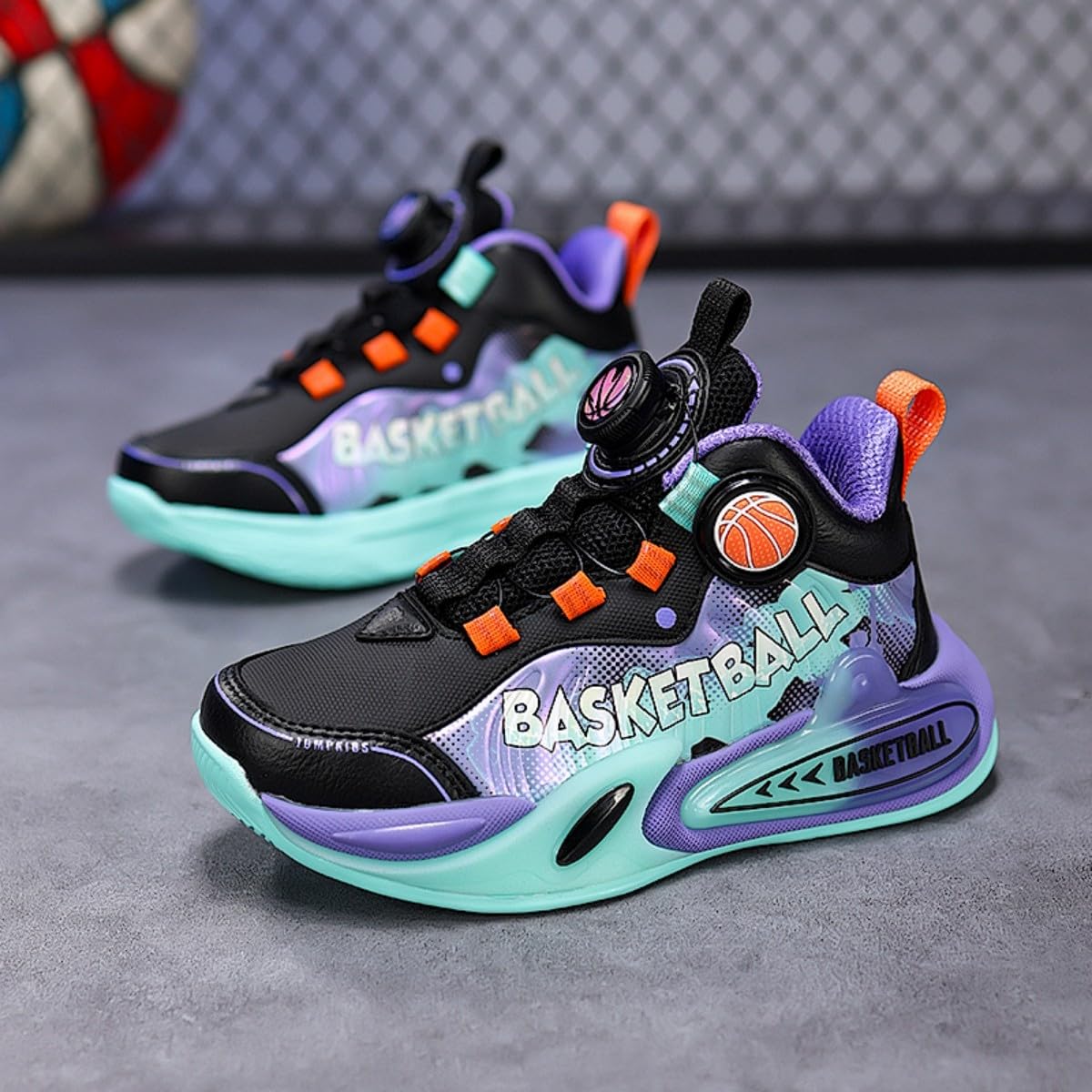 Chaussures de Basket pour Enfants Chaussures de Basket pour Filles Entraîneur de Basket Confortable Tennis Running Coach