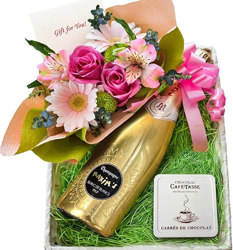 Amazon Co Jp お祝い ワイン お花 スイーツ ギフト セットフランス産 シャンパン マキシム ド パリ ゴールド キュヴェ 750ml フラワーアレンジメント 生花 花束 バラ ガーベラ ベルギー チョコレート カフェタッセ ナポリタンチョコ 12枚入り ミルク Amazon Co Jp お祝い ワイン お花 スイーツ ギフト セットフランス産 シャンパン マキシム ド パリ ゴールド キュヴェ 750ml フラワーアレンジメント 生花 花束 バラ ガーベラ ベルギー チョコレート カフェタッセ ナポリタンチョコ 12枚入り ミルク
