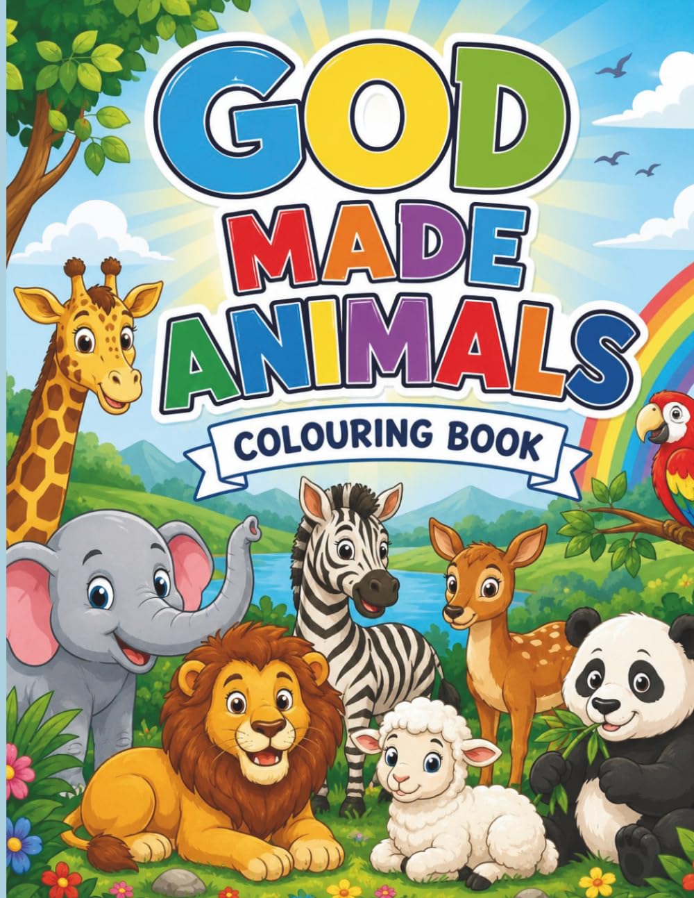 GOD MADE ANIMALS: Colouring book