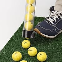 Vista 7 de ALMOSTGOLF Palo de práctica – Tubo de pelo largo con liberación de pelota, 24 pelotas de golf de práctica de vuelo limitado incluidas – Fabricado