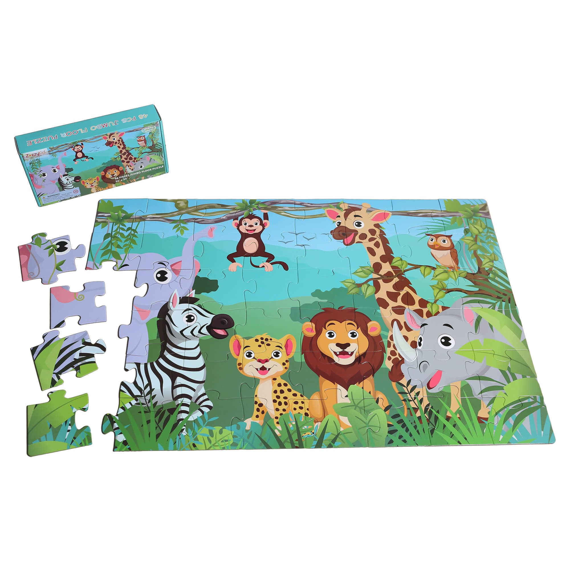 Jumbo dinosaurus vloerpuzzel - Speelgoed