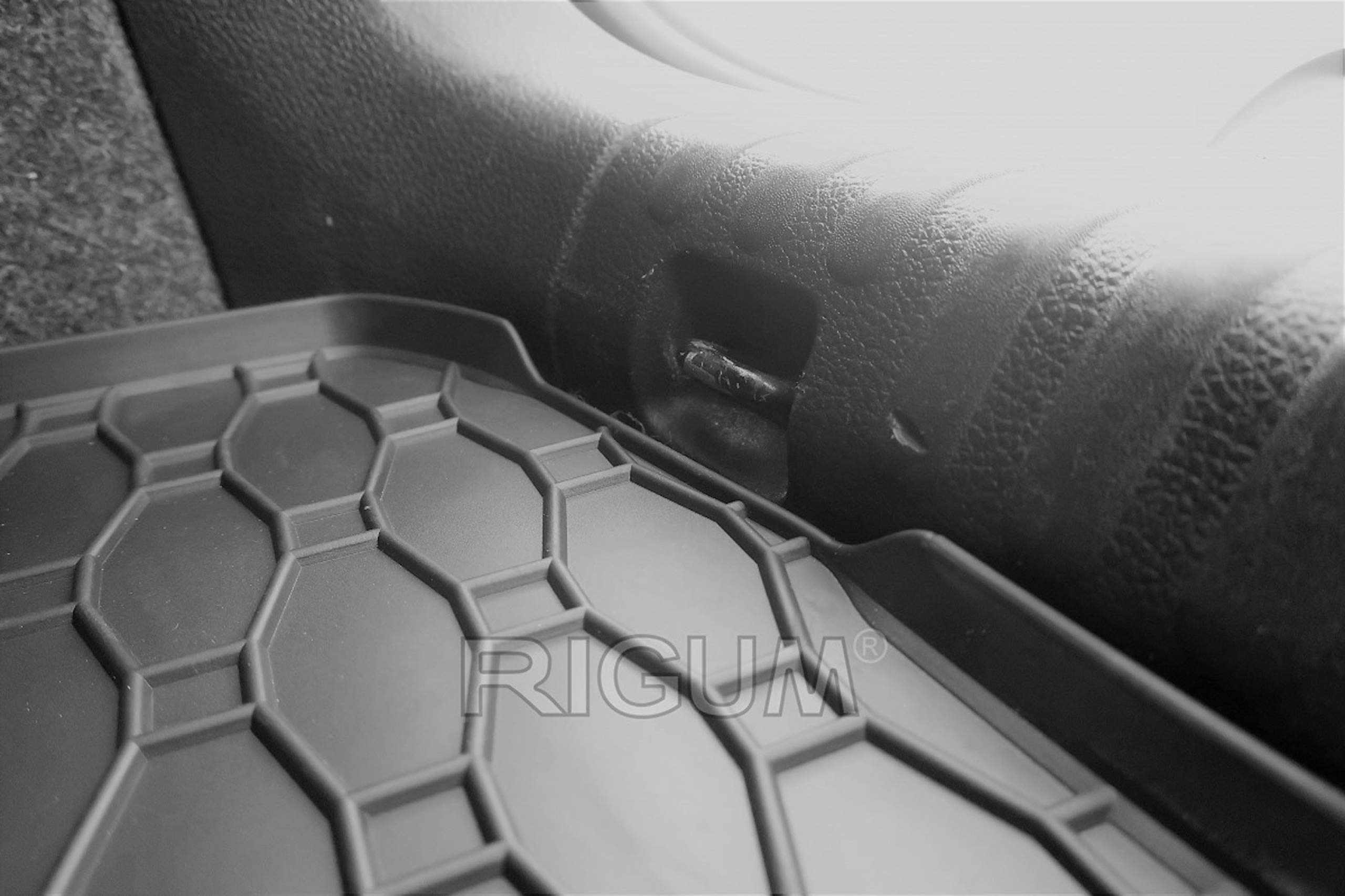 F42B-408089 - Tappeto in gomma protezione bagagliaio, gomma inodore, su misura, ripiegabile, compatibile con Ford Ecosport II dal 2018- (posizione baule superiore e inferiore)