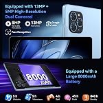 Tablet 2026 Android 16 Tablet with Gemini AI 3.1, 11 Inch FHD Display, 24GB RAM 128GB ROM/2TB TF, T7250 CPU + 13MP Camera, 8000mAh, Widevine L1, Tablet with Keyboard, Mouse, Blue, for Work and Study