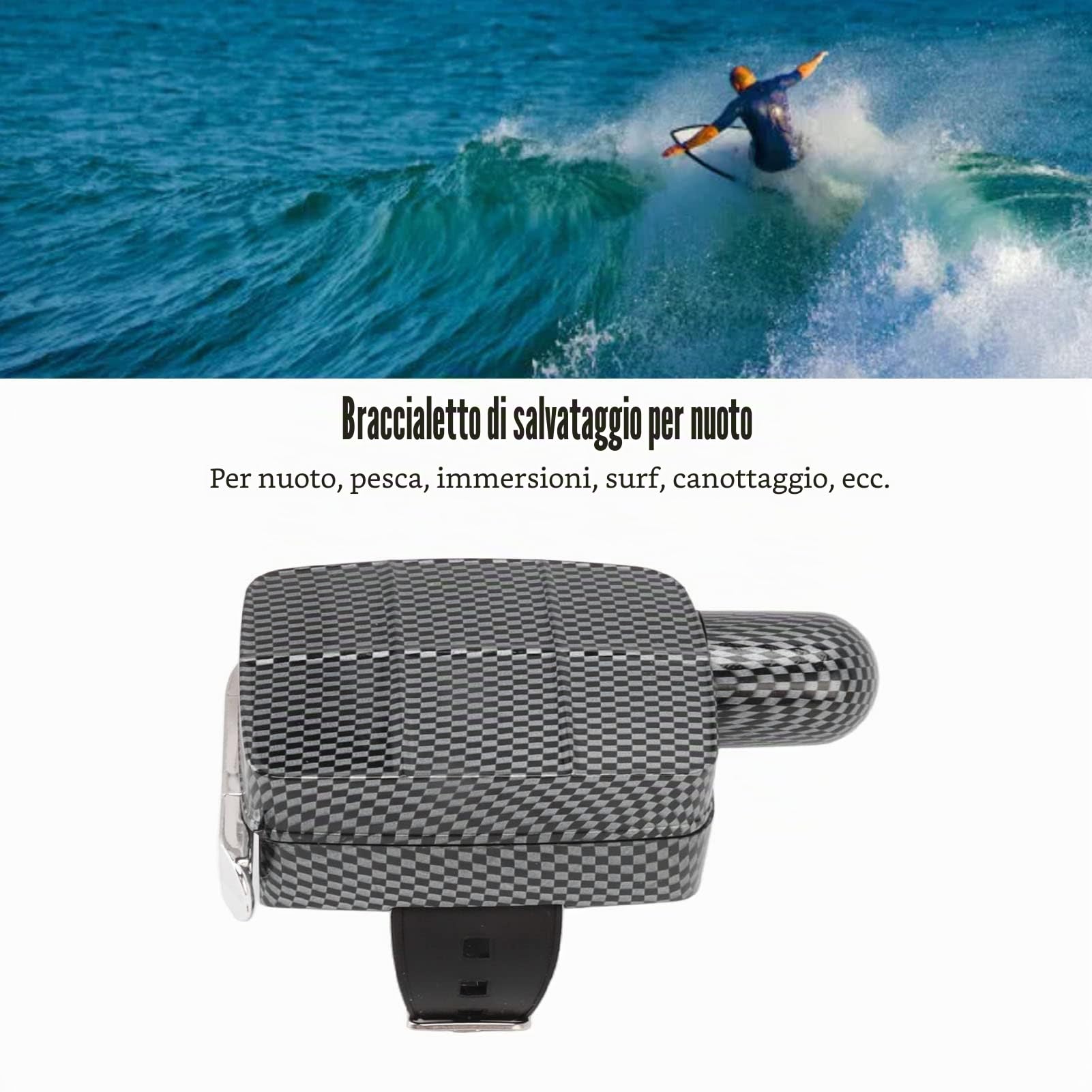 Anti Annegamento Swim Bracciale Salvavita Emergenza Fascia da Polso Attrezzatura Subacquea per attività Acquatiche (Digitare Un)