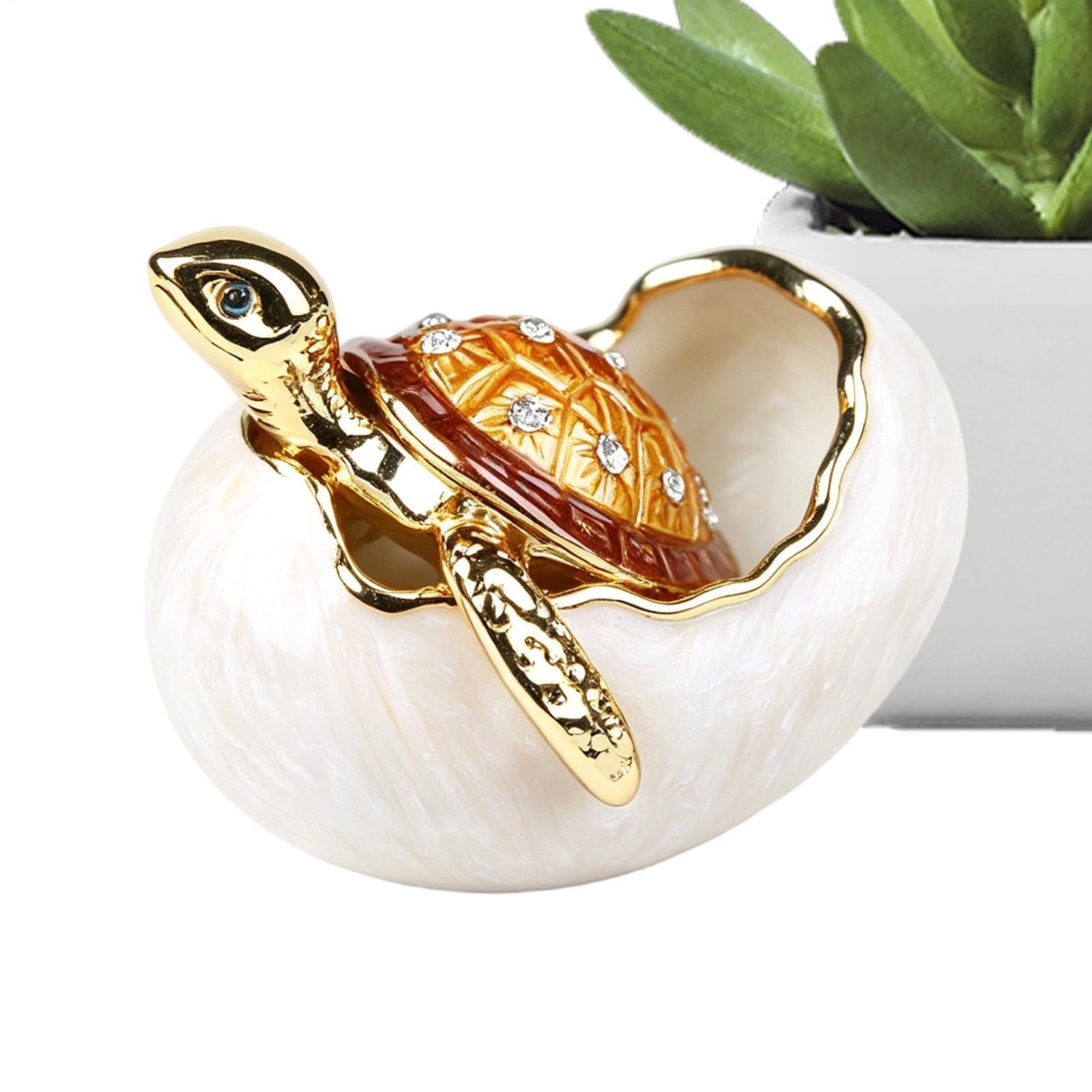 Boîte à bijoux tortue éclosion, le cadeau décoratif parfait pour la chambre