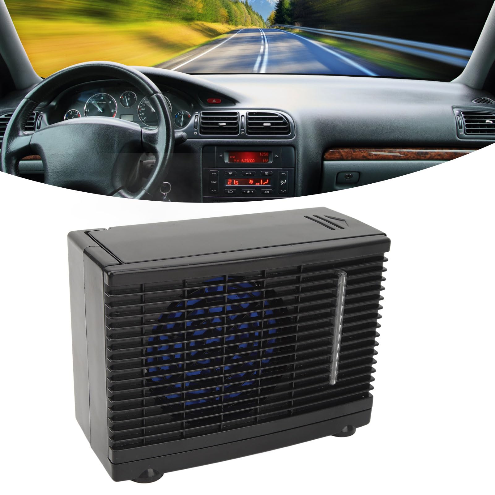 Refrigerador de Aire del Coche, Aire Acondicionado Portátil de 2 Velocidades Portátil Ajustable Mini Aire Acondicionado DC12V para Automóviles, Camiones, Vehículos Recreativos
