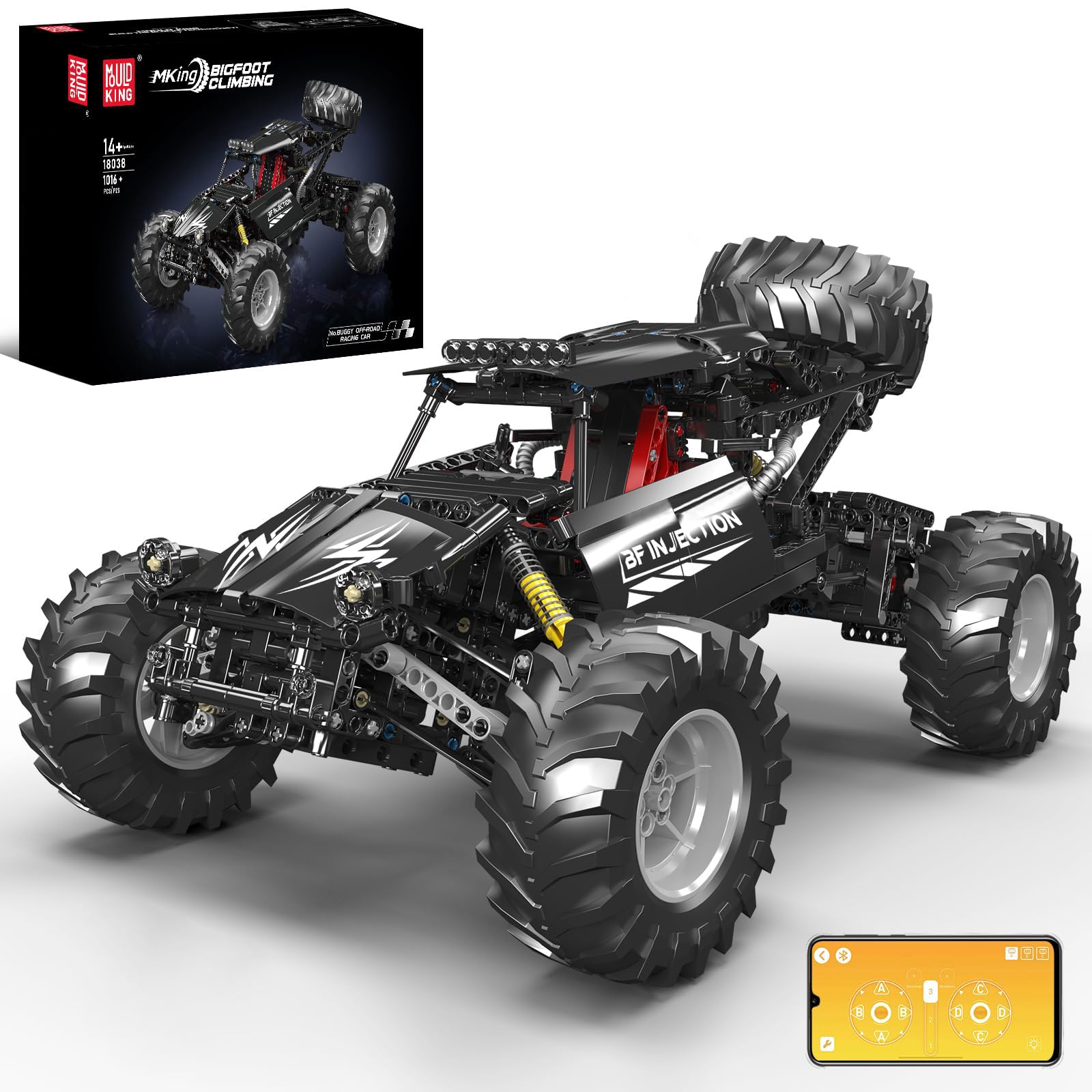 Amazon.com: Mould King Bigfoot Climbing Car Building Kit, Remote