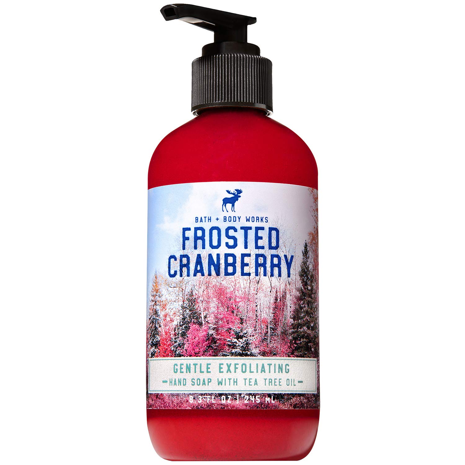 Bath and Body Works FROSTED CRANBERRY Gentle Exfoliating Hand Soap 8.3 Fluid Ounce