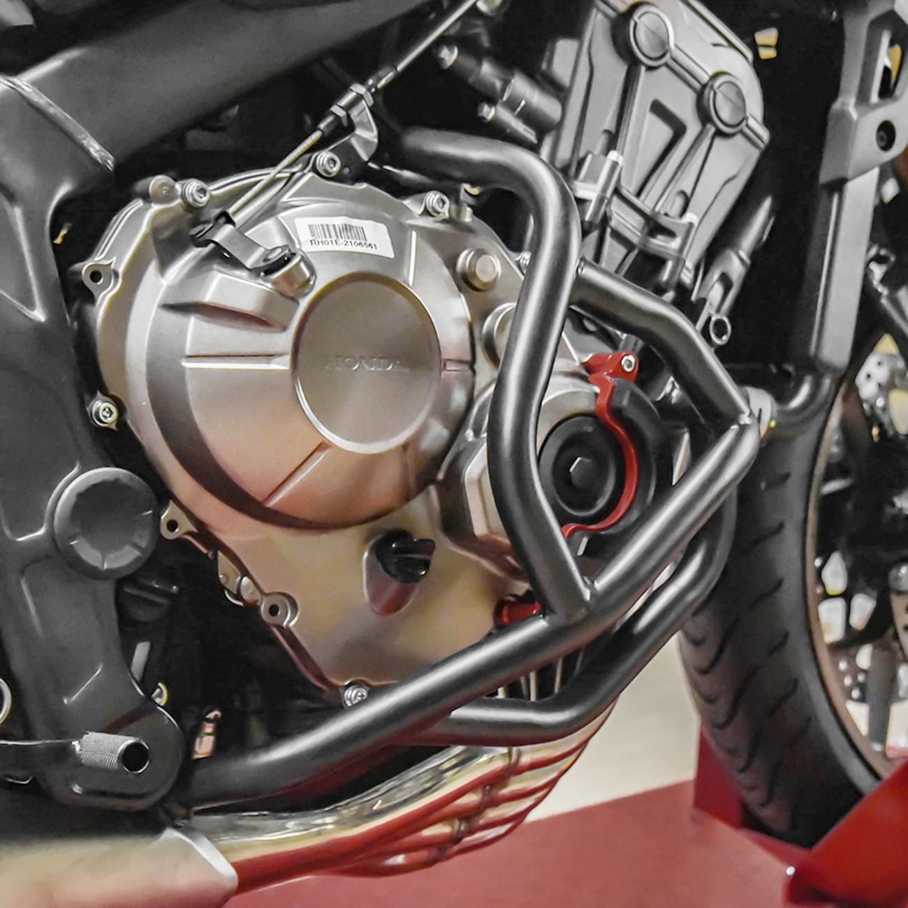 para CB650R 2019-2023 Barra Protectora de Carretera con Motor Negro Protector de Parachoques Izquierdo Derecho Compatible con CB 650 R 2019 2020 2021 2022 2023