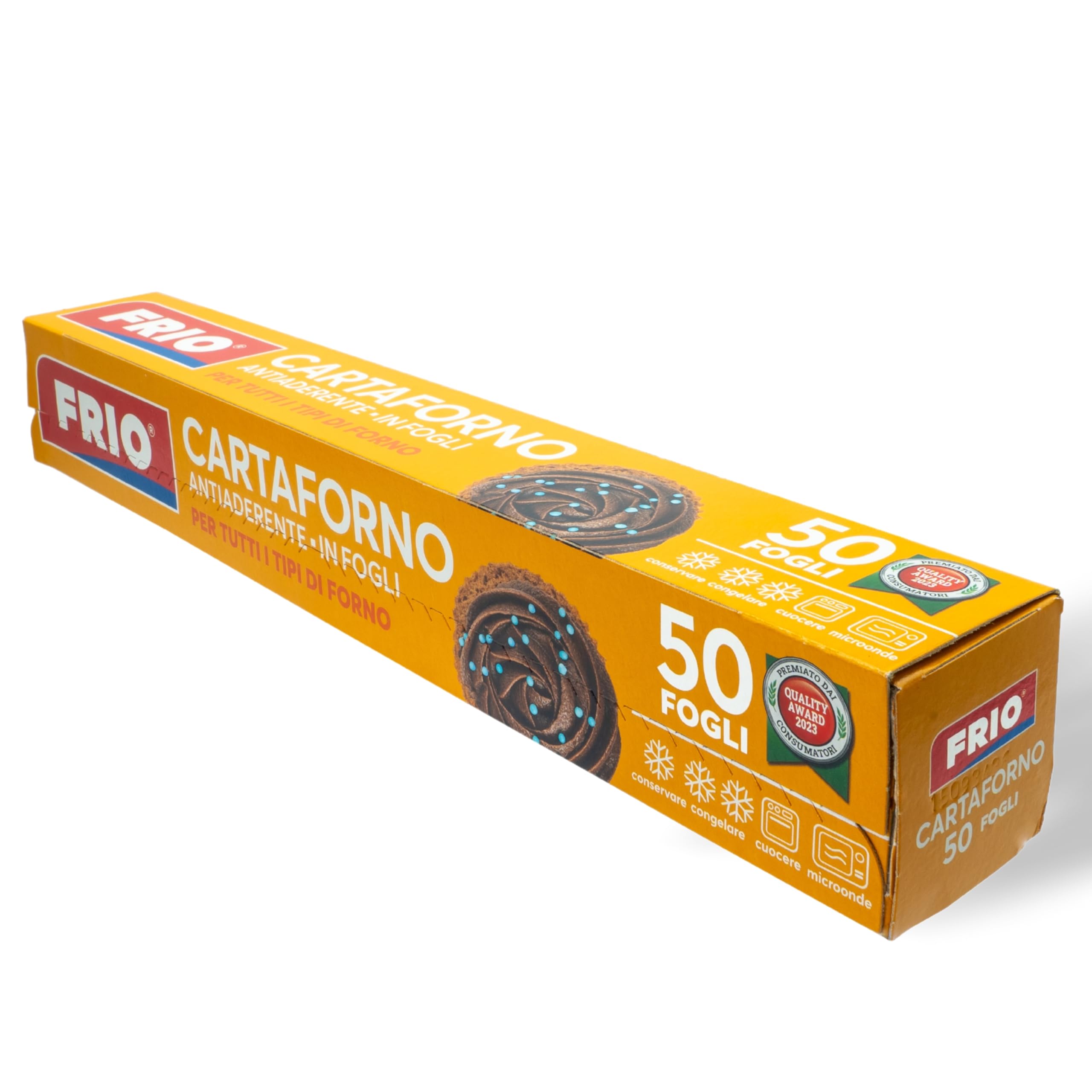 FRIO Backpapier Set – 3 Rollen à 50 Blätter (33x38 Cm), Antihaft, Biologisch Abbaubar