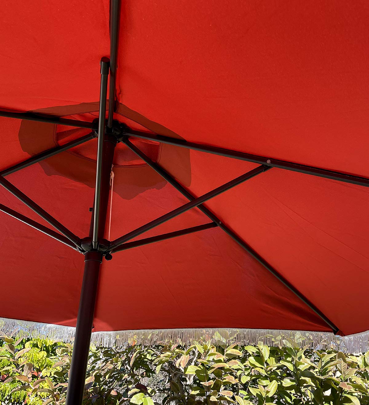 BELLRINO Ersatz-Regenschirm-Baldachin – Für 2,7 M Schirme, 6 Rippen, Terra Cotta