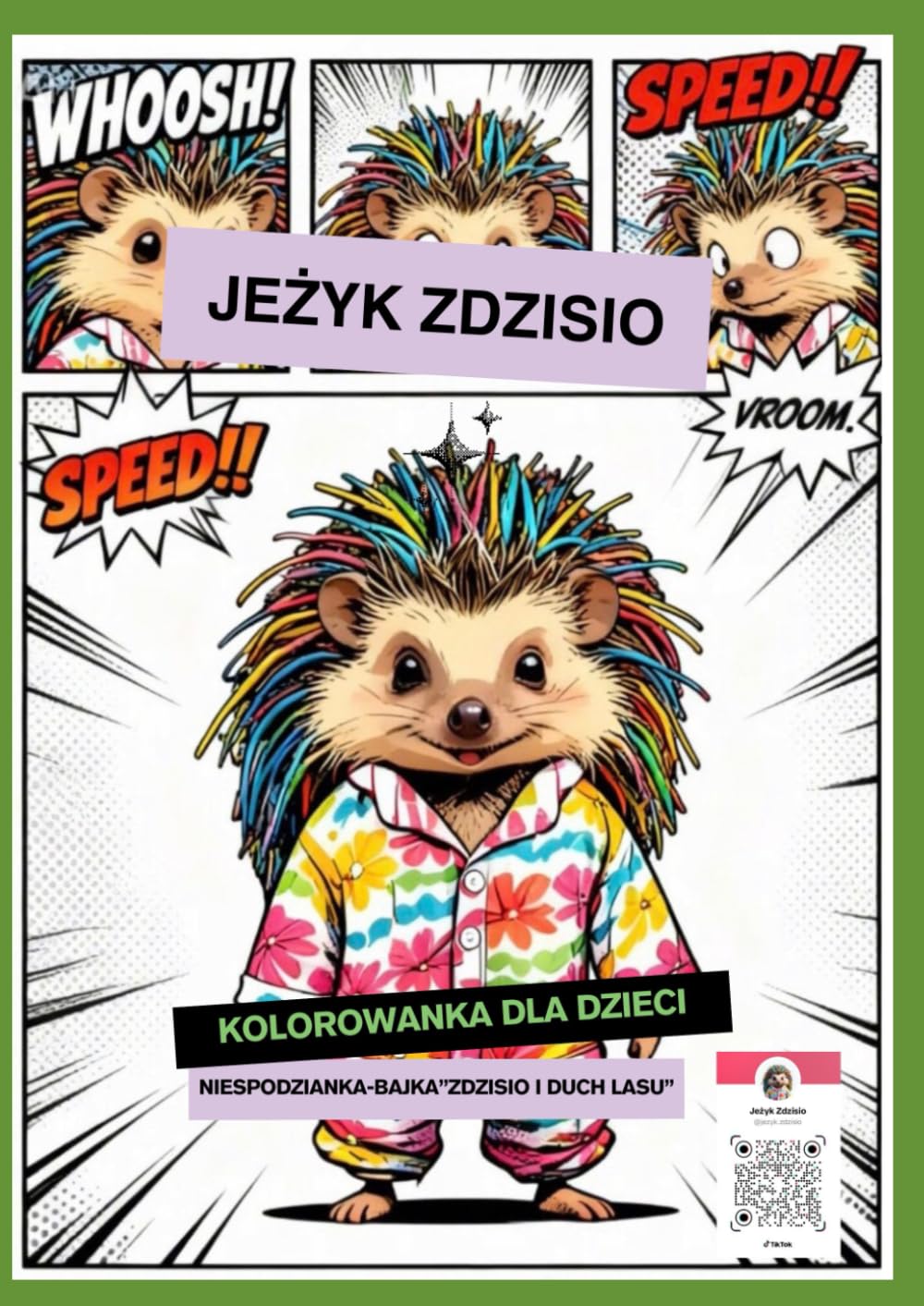 Jeżyk Zdzisio: Kolorowanka dla dzieci