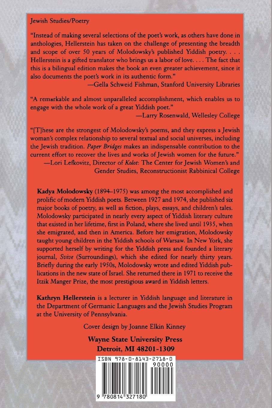 Paper Bridges: Selected Poems of Kadya Molodowsky