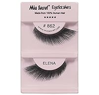 Vista 16 de Mia Secret Demi Wispies - Pestañas postizas de estilo natural, pestañas de tira fina, banda transparente invisible, pestañas de cabello humano