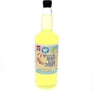 Hypothermias Hawaiian Snow Cone Syrup, Shaved Ice Flavor - Quart (32 Fl. Oz) - Cheesecake - Non-GMO 100% Pure Cane Sugar, BPA-Free Plastic Bottle, Ready to Use