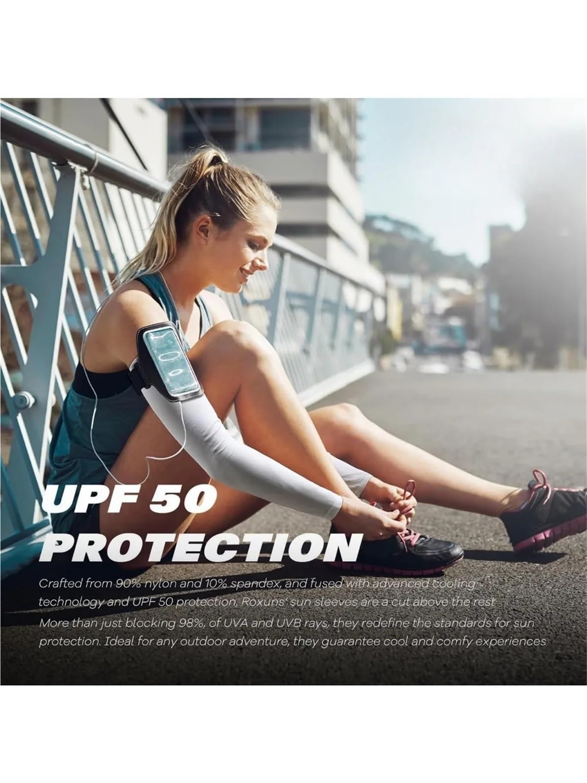 Generisch Kühlende Armstulpen Kühlende UV-Schutz-Armstulpen, Sportkompression for Männer und Frauen