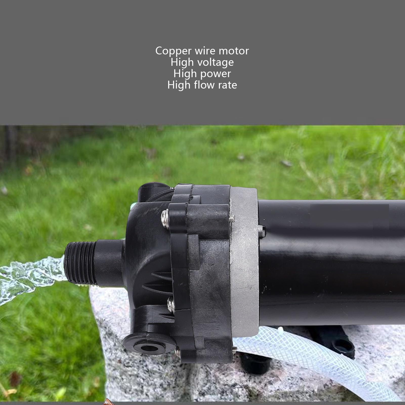 Bomba de Agua Autocebante con Motor de Alambre de Cobre para Pulverizador Agrícola, Bomba de Diafragma de 5,5 L/min