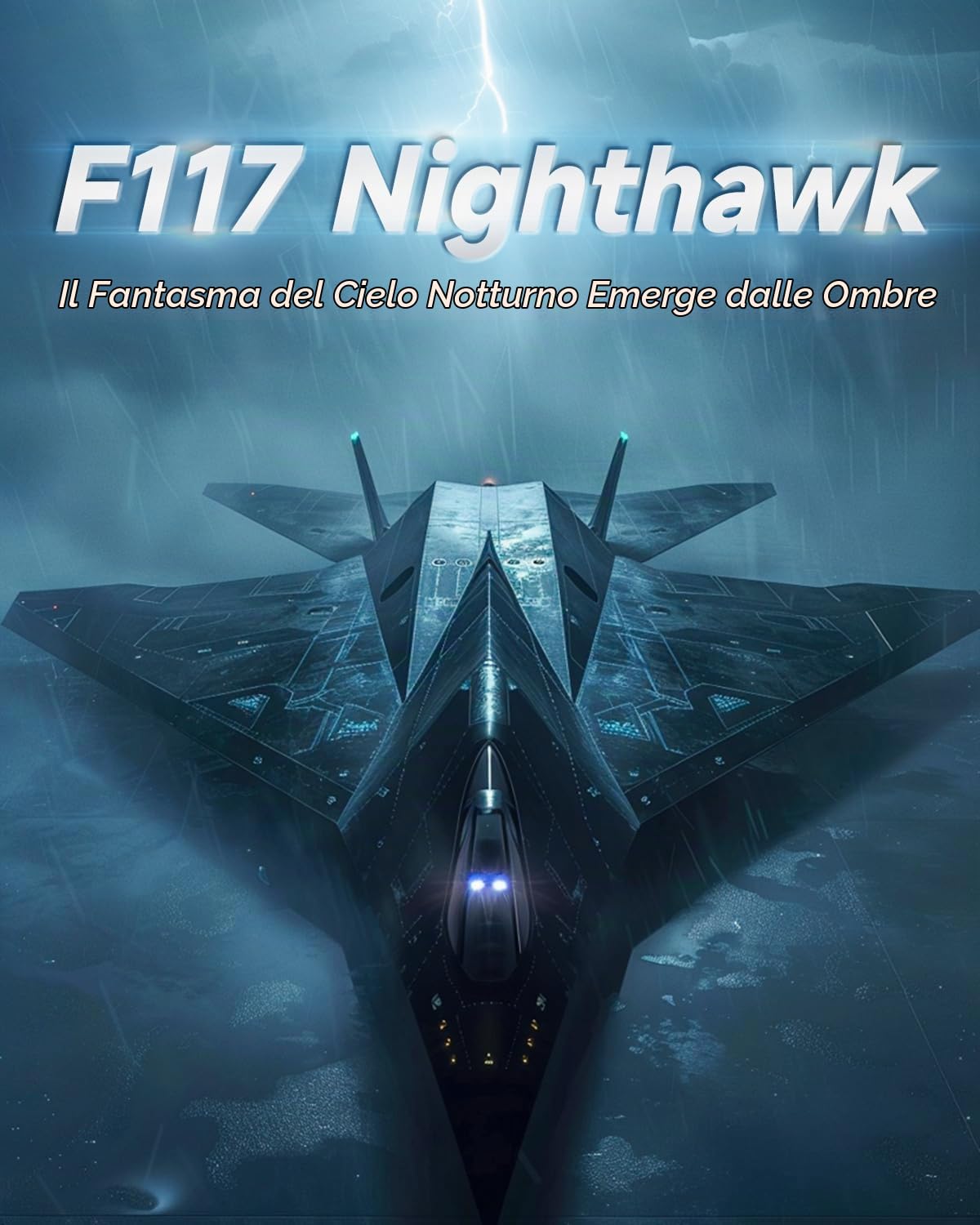 Set di costruzioni F-117A Nighthawk, grande modello di aereo stealth da 50 cm con supporto, kit Nighthawk per appassionati di aerei militari, 1375 pezzi, 14+