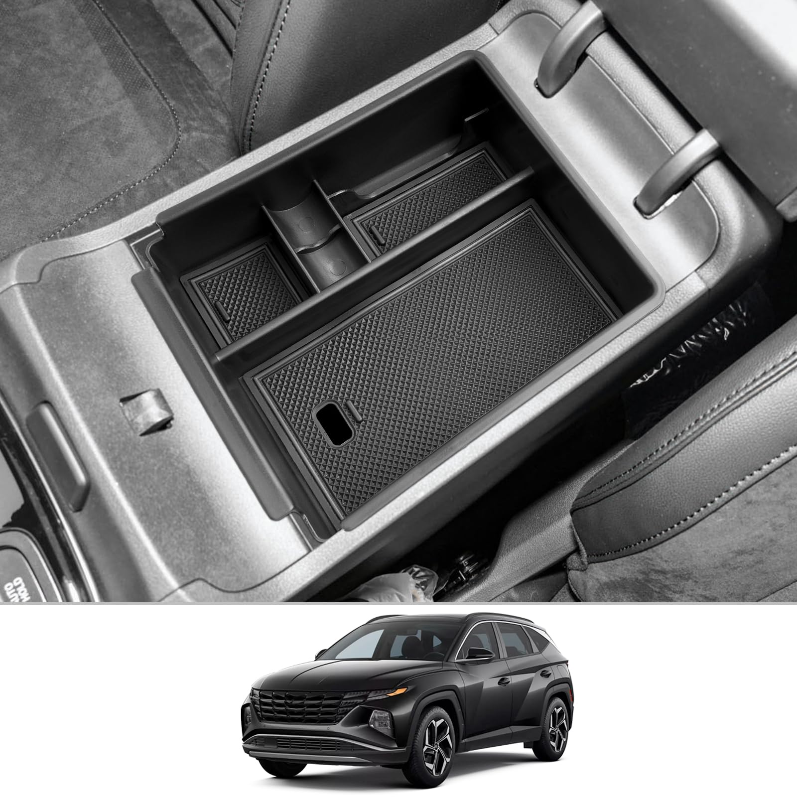 CDEFG Compatibile con Peugeot 3008 P64 E-3008 2024 console centrale, bracciolo, vano portaoggetti, per auto, centro, organizer per console organizer per vassoi e-3008 GT Allure