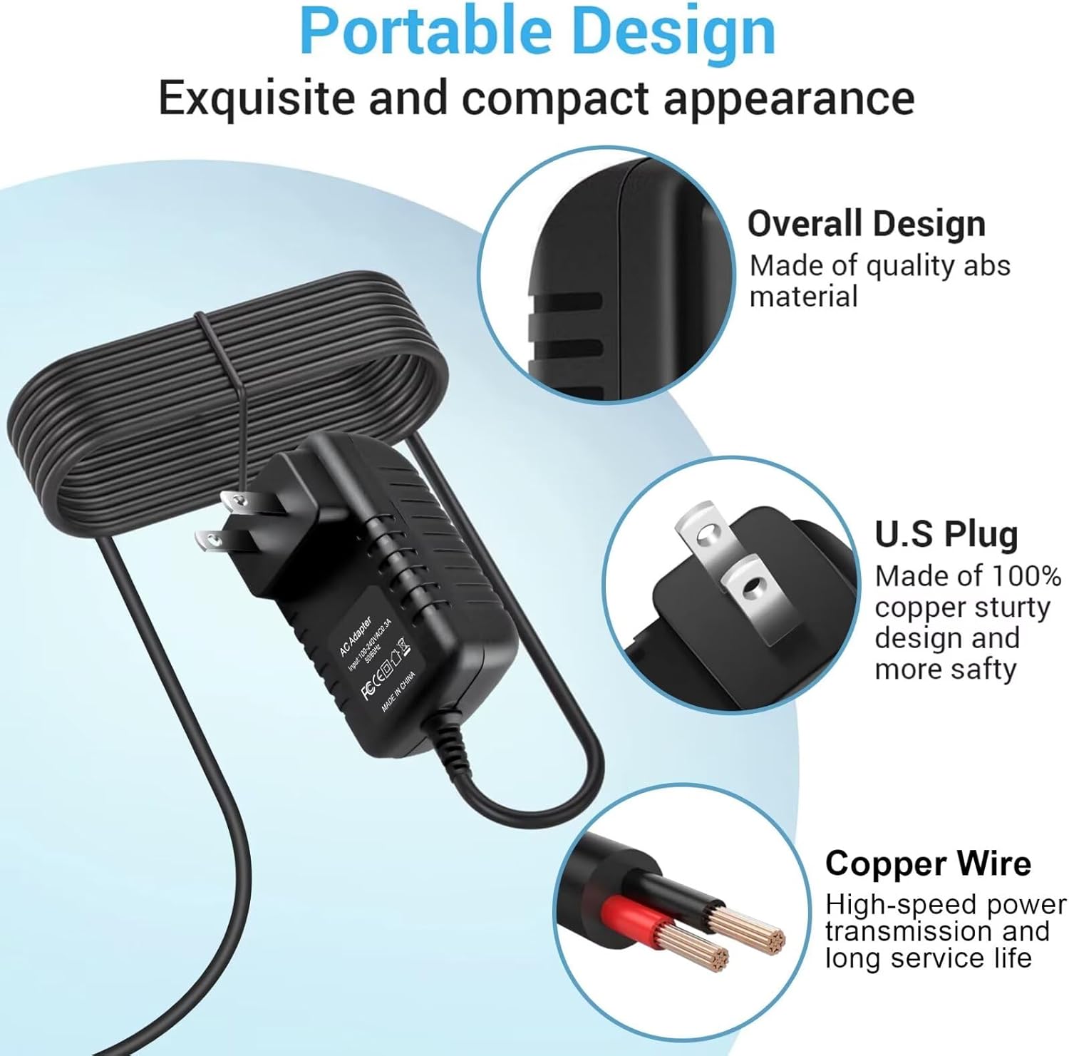 15V AC/DC Adapter Compatible with VeGue VS-1088 VS1088 Music Player Display Karaoke Machine Portable Bluetooth Wireless PA Speaker System lyangel LY030SPS-150200U Power Supply Battery Charger