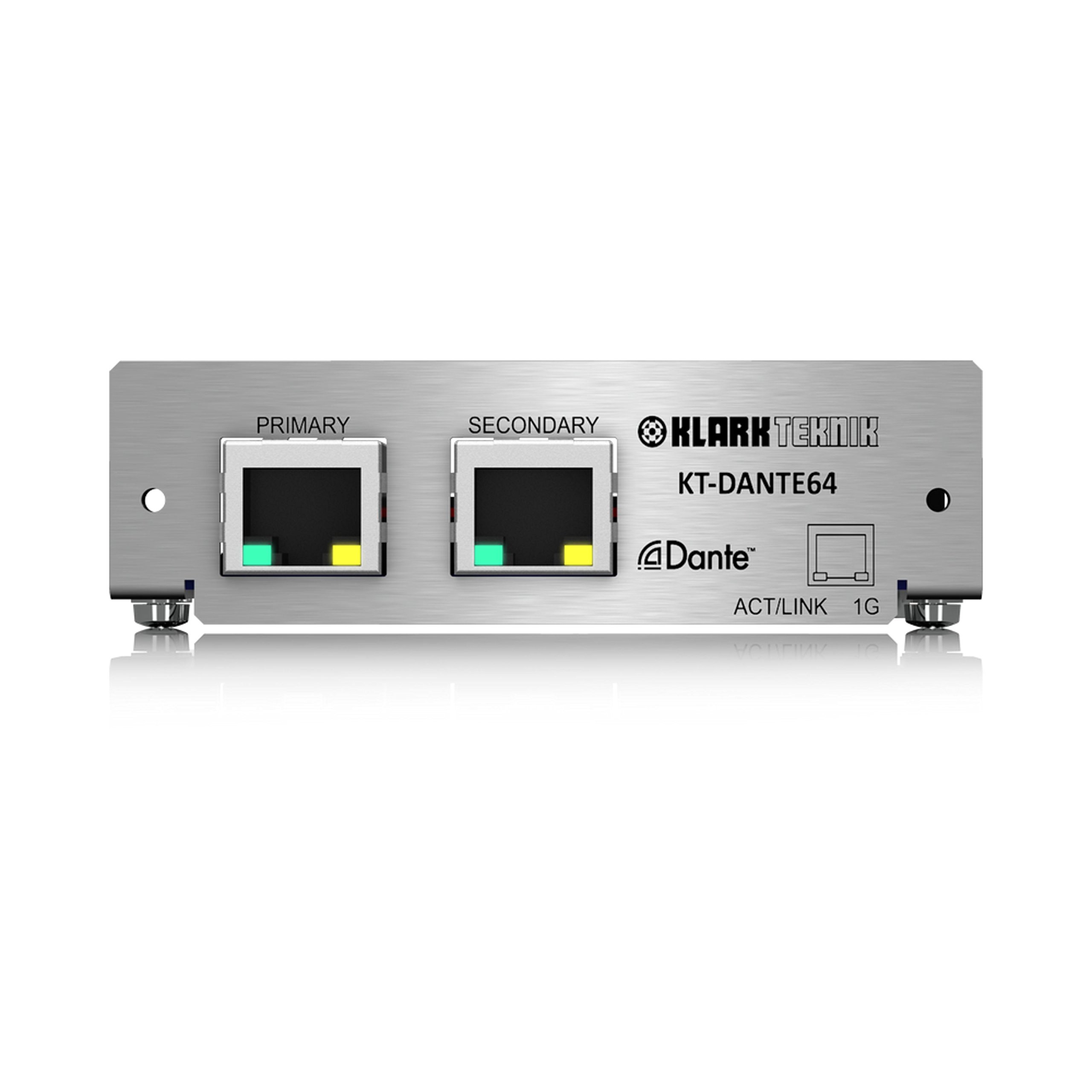 Klark Teknik KT-DANTE64 Módulo de red Audinate Dante con hasta 64 canales bidireccionales