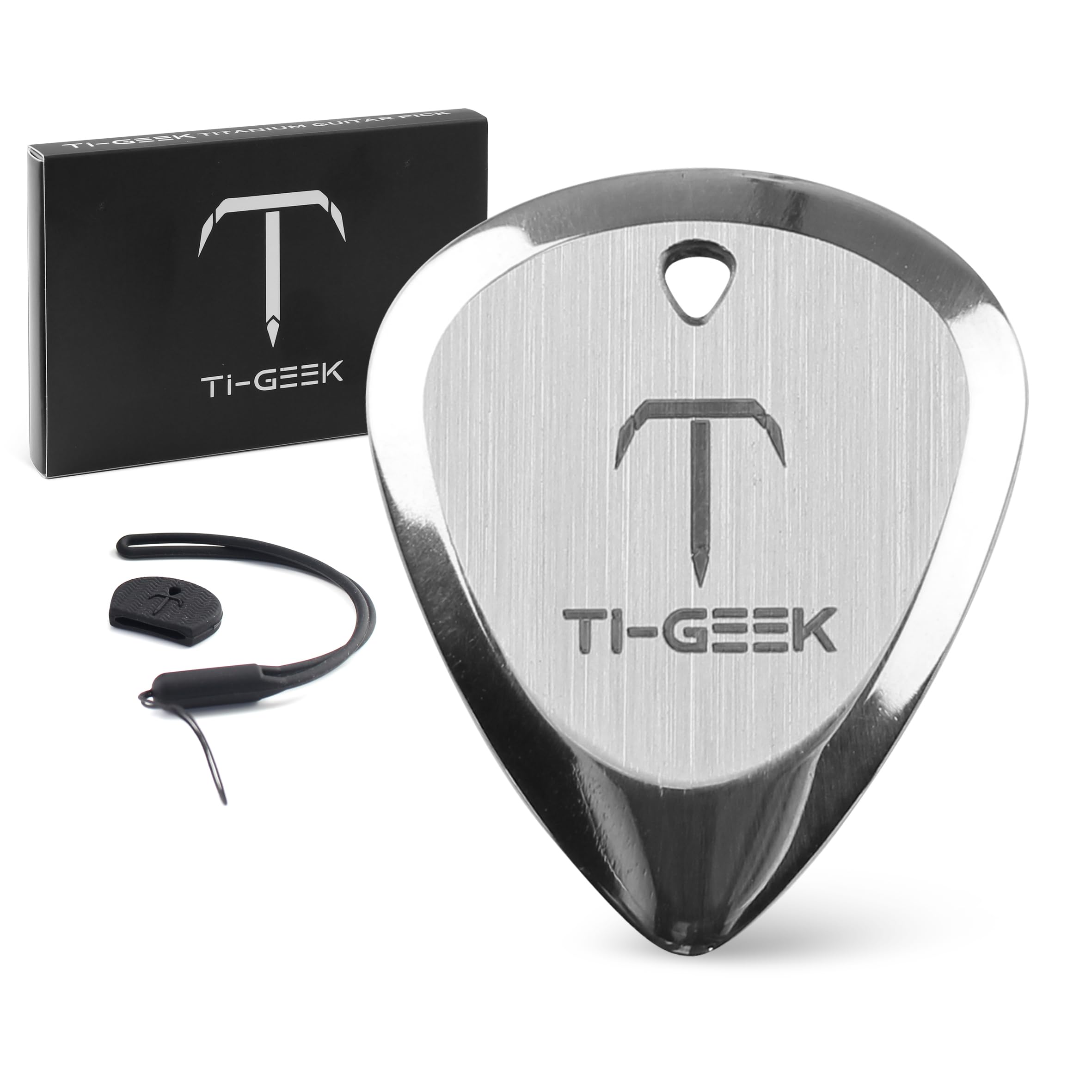 Amazon | Ti-Geek プレミアムチタンギターピック 厚さ2.8mm