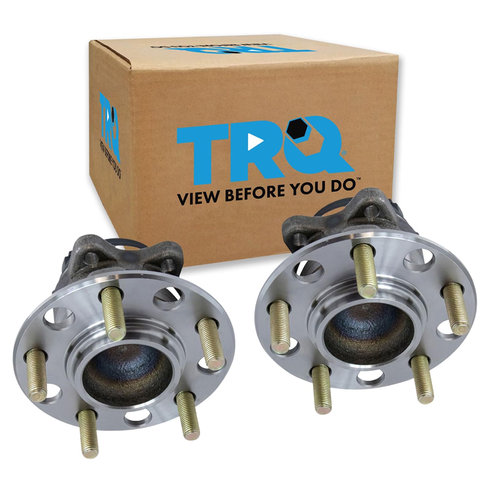 TRQ Rear Wheel Bearing and Hub Assembly Set 2 Piece