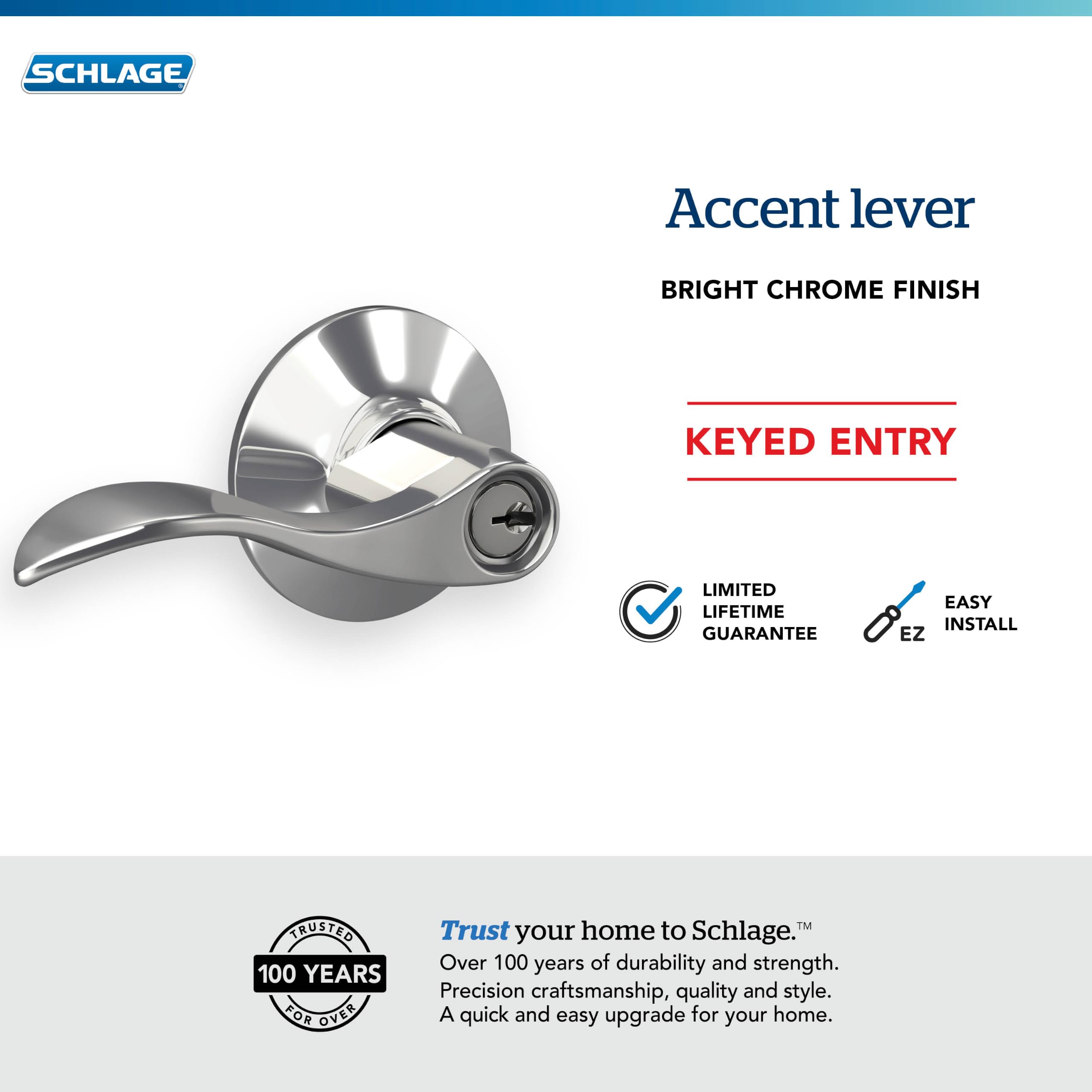 Schlage F51A zamek dostępowy z kluczem