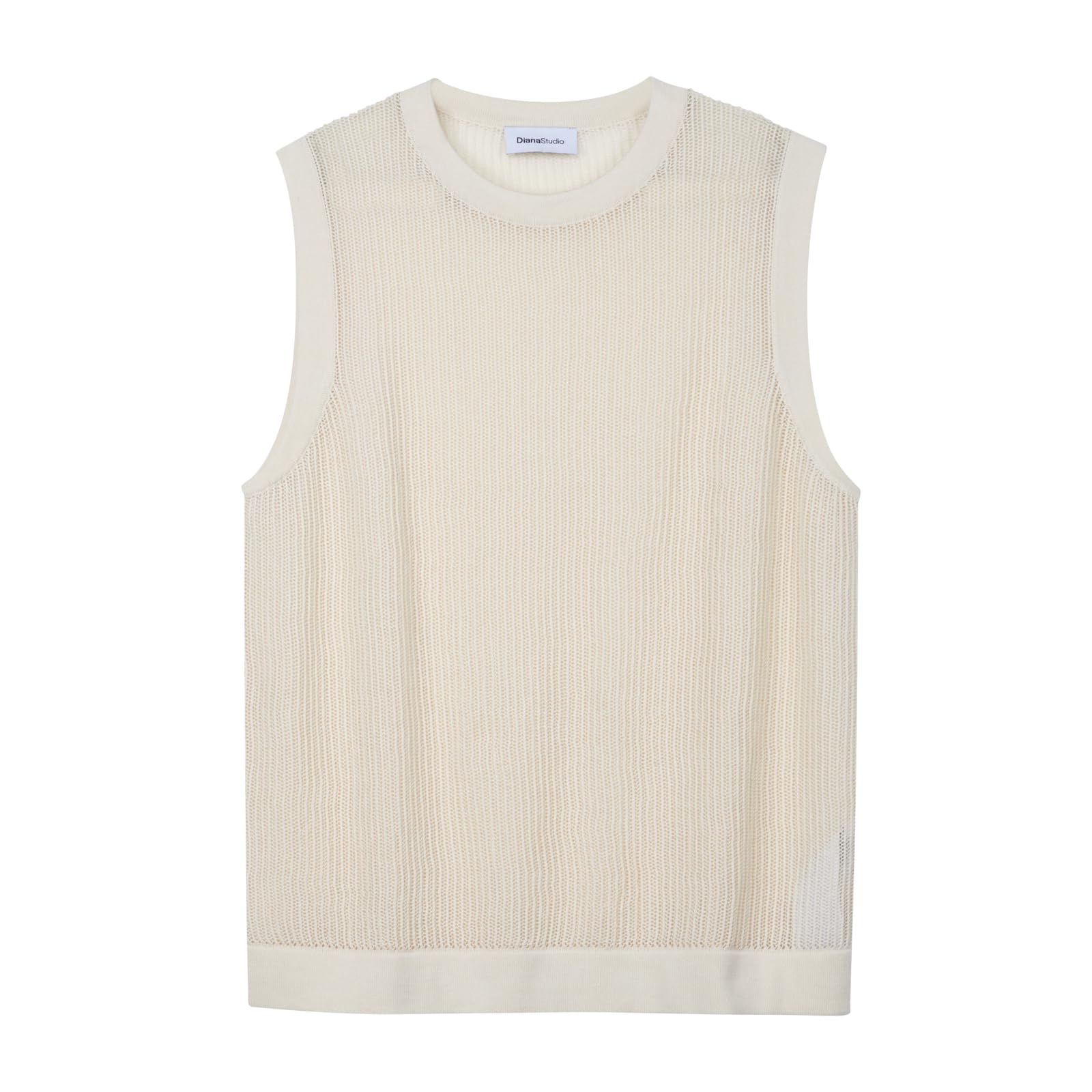Diana Studio Men's Weiß, L Pullover Sweater, White/Ecru, L