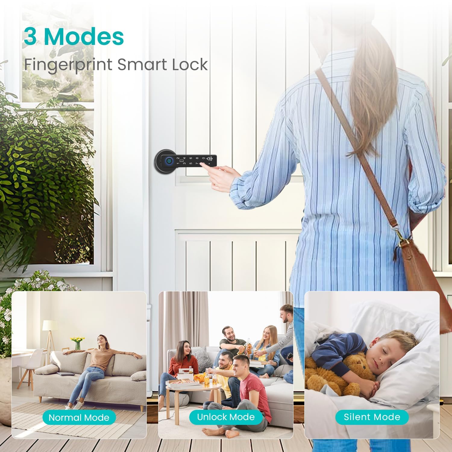 Kuelor Fingerprint Door Lock - Keyless Entry -5
