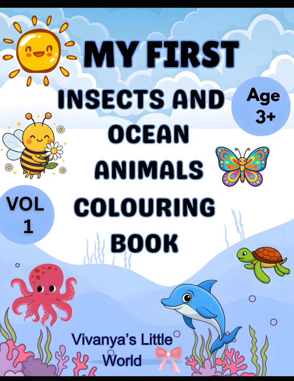 My First Insects And Ocean Animals Colouring Book