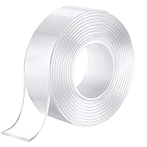 Generico Nano Nastro Biadesivo, Extra Forte, Multifunzione Trasparente, Non Lascia Tracce, Riutilizzabile,per Incollare Foto e Poster, Fissare Tappeti, Articoli in Pasta (3M x 3CM x 2MM)