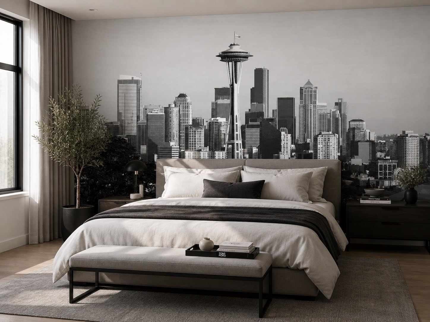 Wall Murals Peel and Stick ，Canvas murals Wallpaper Removable Waterproof Large Wallpaper for Living Room Bedroom (A11, 118×82inch)