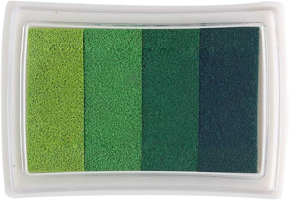 YPSelected Stamp Ink Pads for Paper Wood Fabric for Finger Paiting Printing (Green)