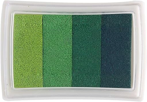 YPSelected Stamp Ink Pads for Paper Wood Fabric for Finger Paiting Printing Green
