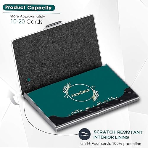 Miniatura 3 de MaxGear Tarjetero de metal