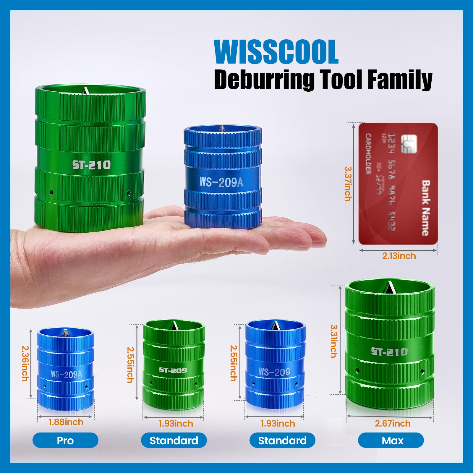 WISSCOOL Pipe Reamer - Deburr & Chamfer Pipes -8