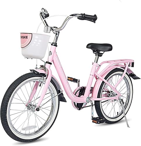 Bicicleta infantil con marco de acero para niños, bicicleta de 14 a 16 pulgadas con rueda de entrenamiento