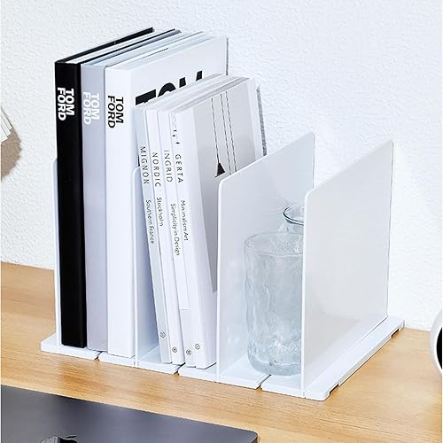 Miniatura 6 de Organizador de bolso para armario, divisor de estante ajustable para armario, organizadores de bolsos de plástico blanco para armarios, organizador