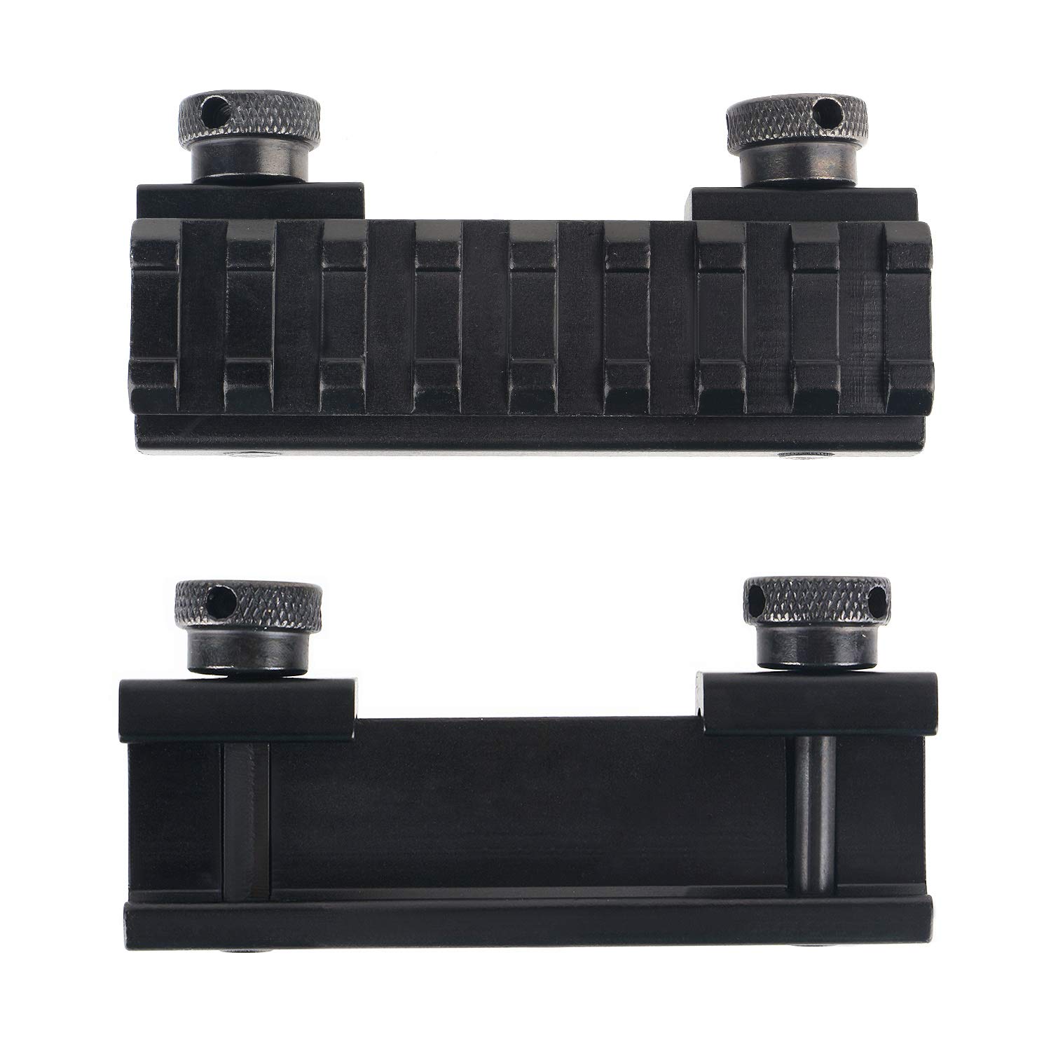 Riser Mount (rehausseur) En Aluminium 20mm Pour Rail Weaver/Picatinny - Longueur 8,5 Cm, Avec écrou QD - Pour Viseur, Point Rouge