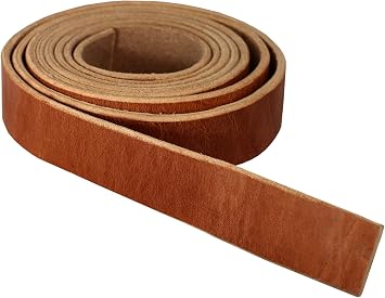 Premium Hermann Oak Harness Leather Strap Blank,114" x 84" 10 Ounce [5/32" or 4 MM Thickness] Fully Finished & Leveled, Natural Russet Color; Made in USA from US Tanned Leather