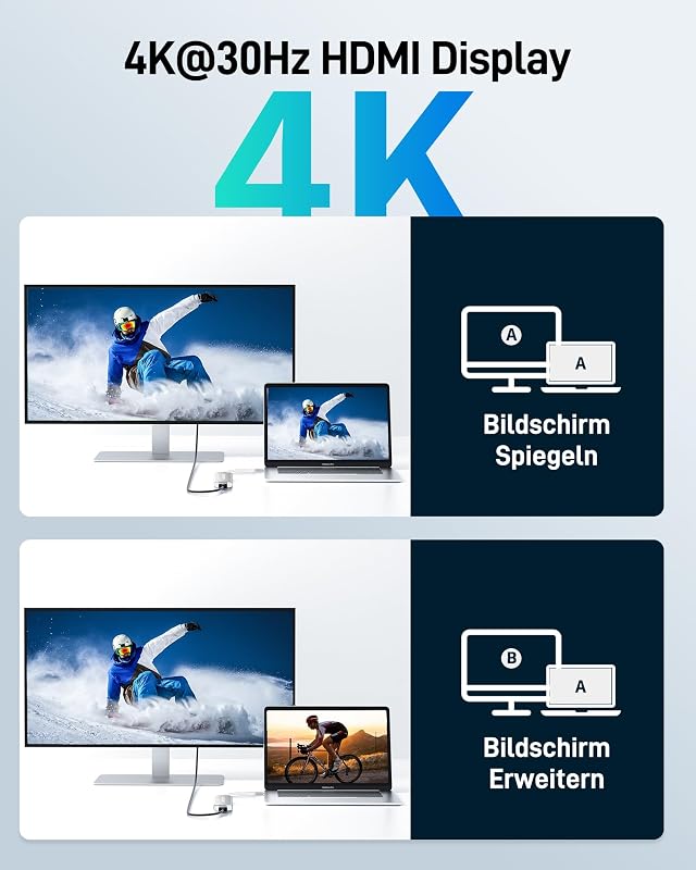 Acer 7 az 1-ben USB-C Hub HDMI 4K, 100W töltés, SD kártyaolvasó
